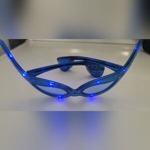 Blue LED Light-Up Glasses